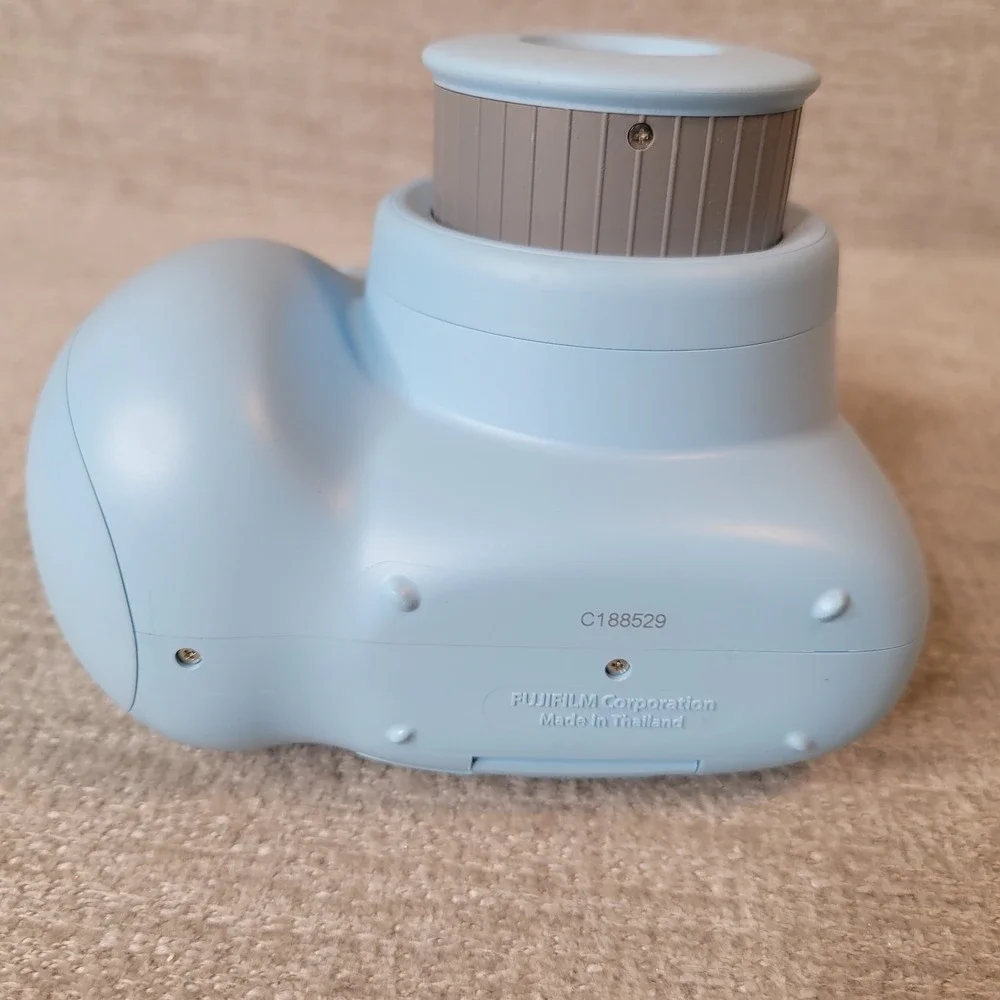 Fuji Instax Mini 7 Plus Light Blue Camera Great Working Condition - Tested
